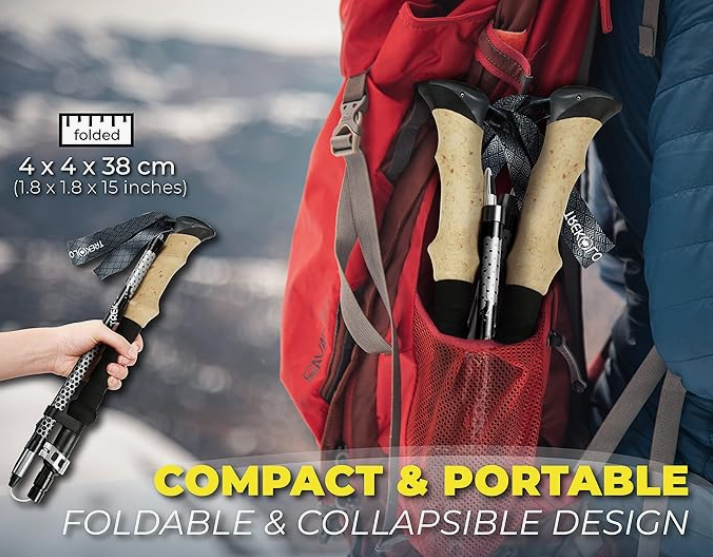 Trekology Trek-Z Collapsible Hiking & Trekking Poles