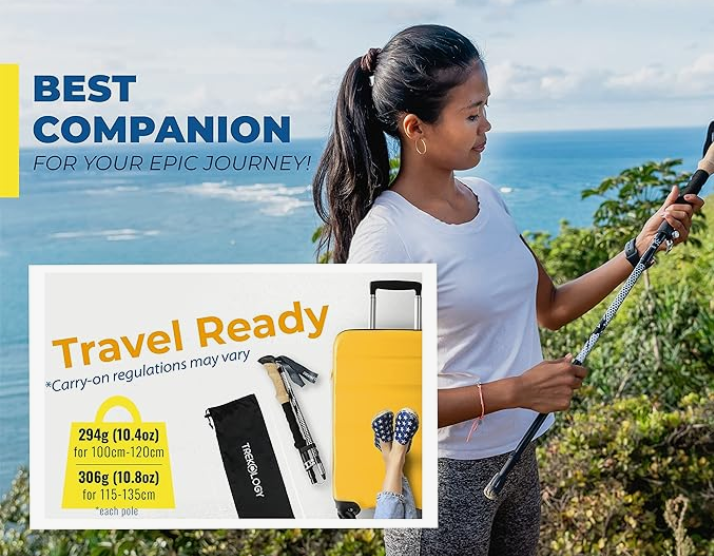 Trekology Trek-Z Collapsible Hiking & Trekking Poles