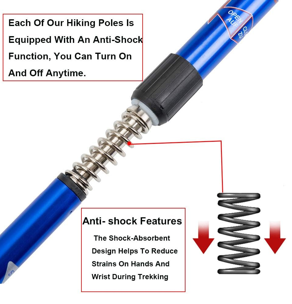 Aihoye Collapsible Trekking Poles - 2 Pack