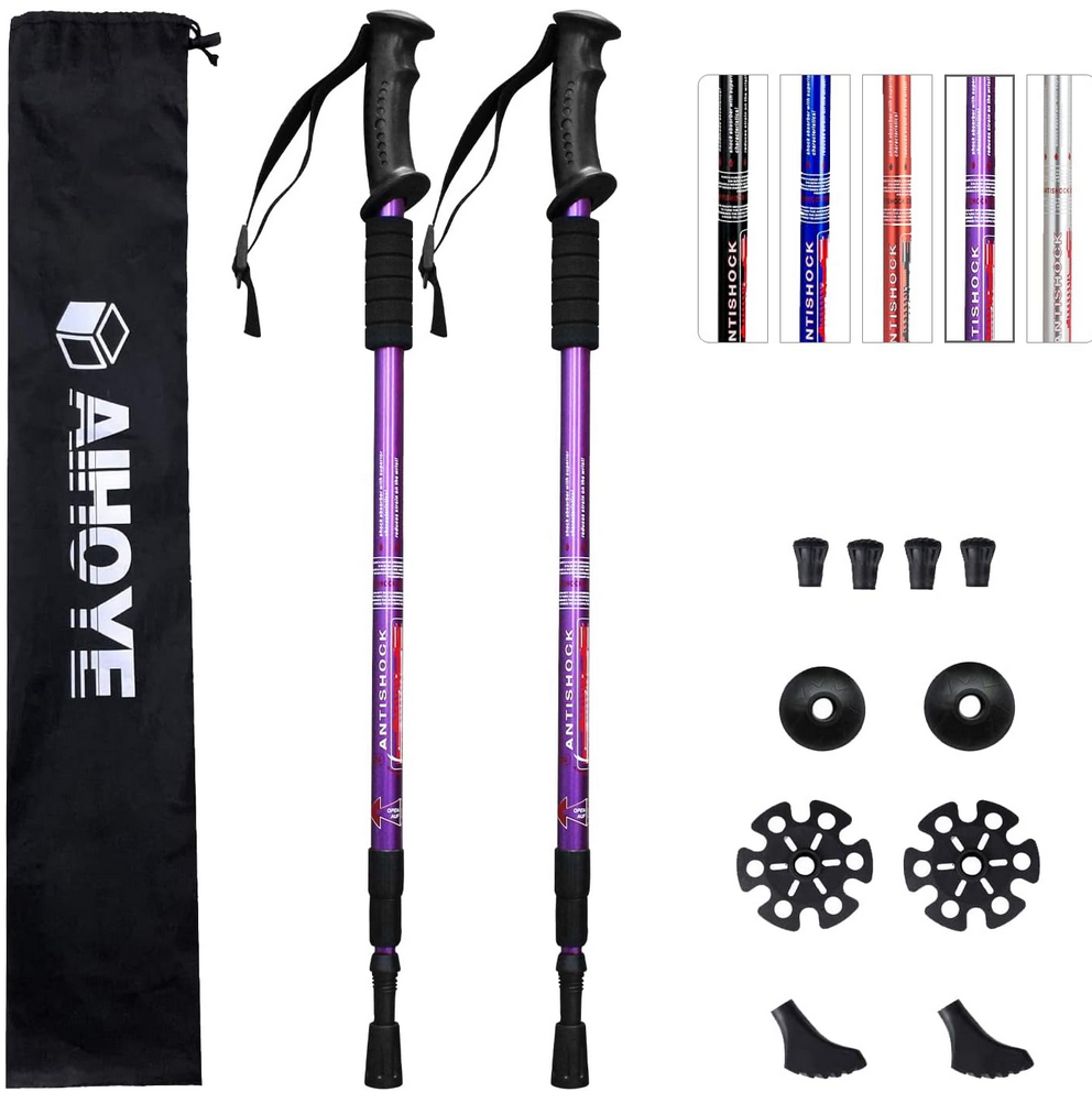 Aihoye Collapsible Trekking Poles - 2 Pack