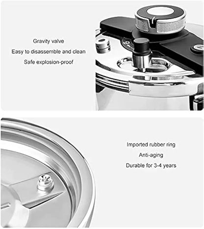 👩‍🍳🔥 Premium Explosion-Proof Stainless Steel Pressure Cooker