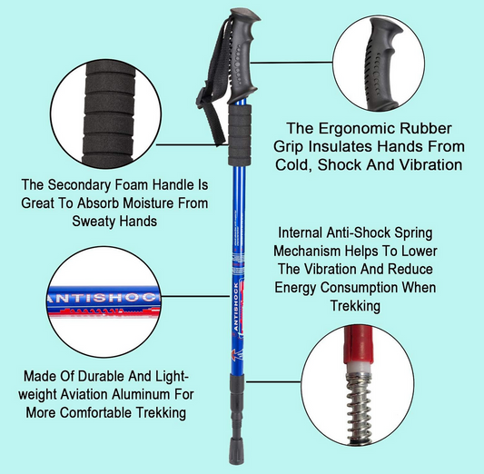 Aihoye Collapsible Trekking Poles - 2 Pack
