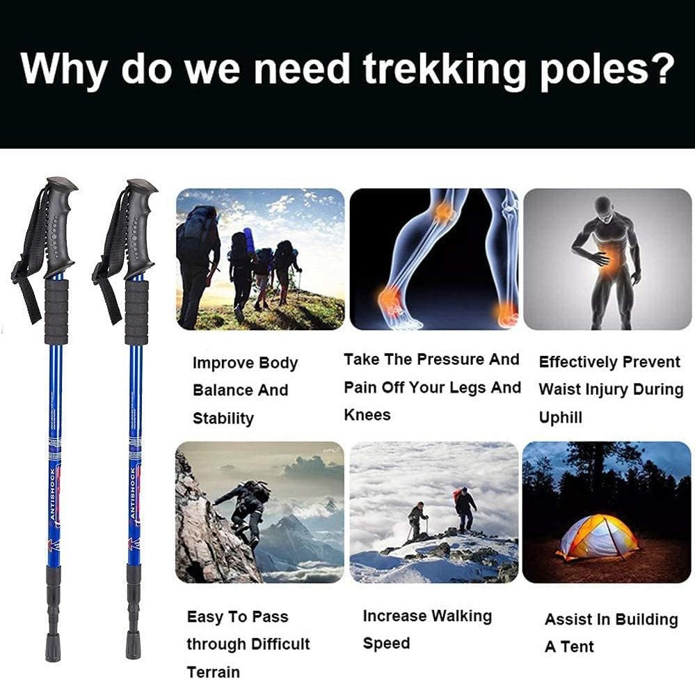 Aihoye Collapsible Trekking Poles - 2 Pack